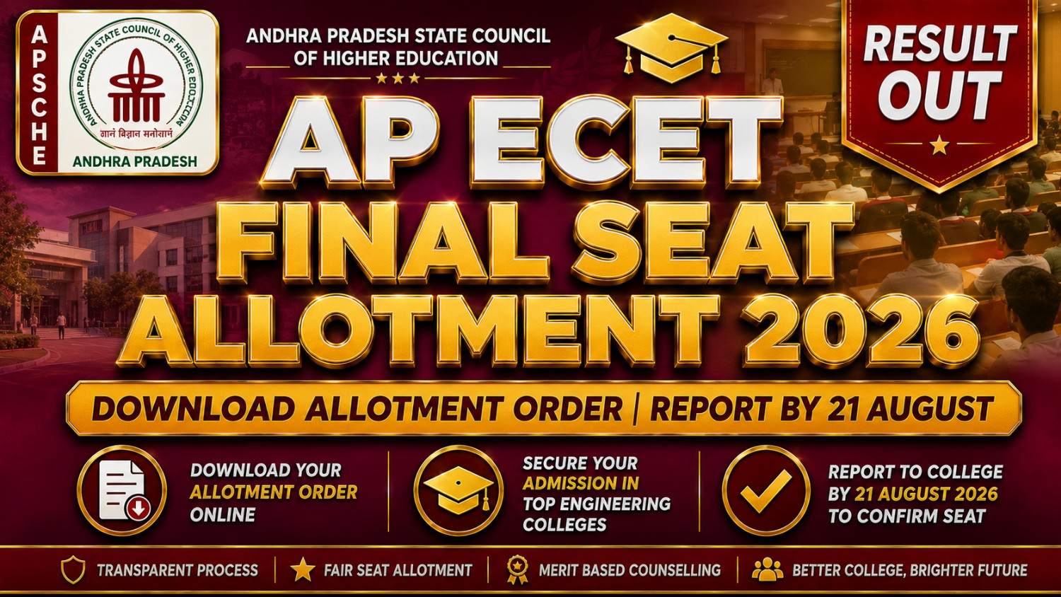 AP ECET Final Seat Allotment 2026: Download Order