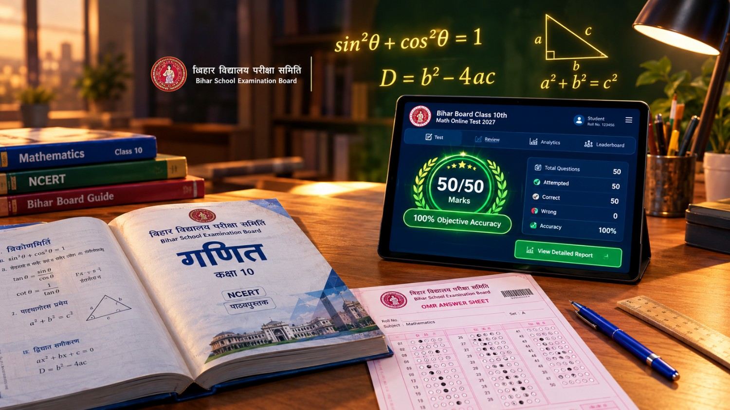 Classroom Math Profile Bihar Board class 12th & 10th Mock Test 2027 | BSEB Math