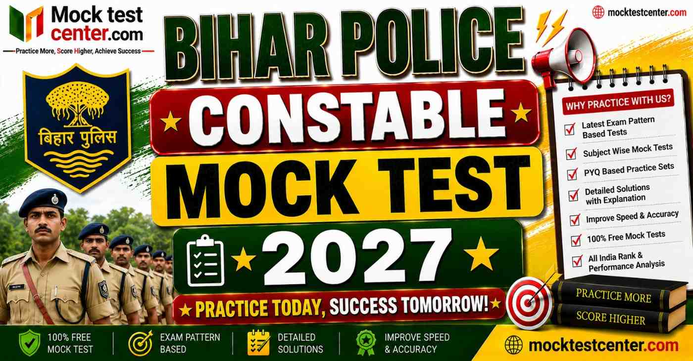 Bihar Police Constable Mock Test 2027: Free PDF & Syllabus