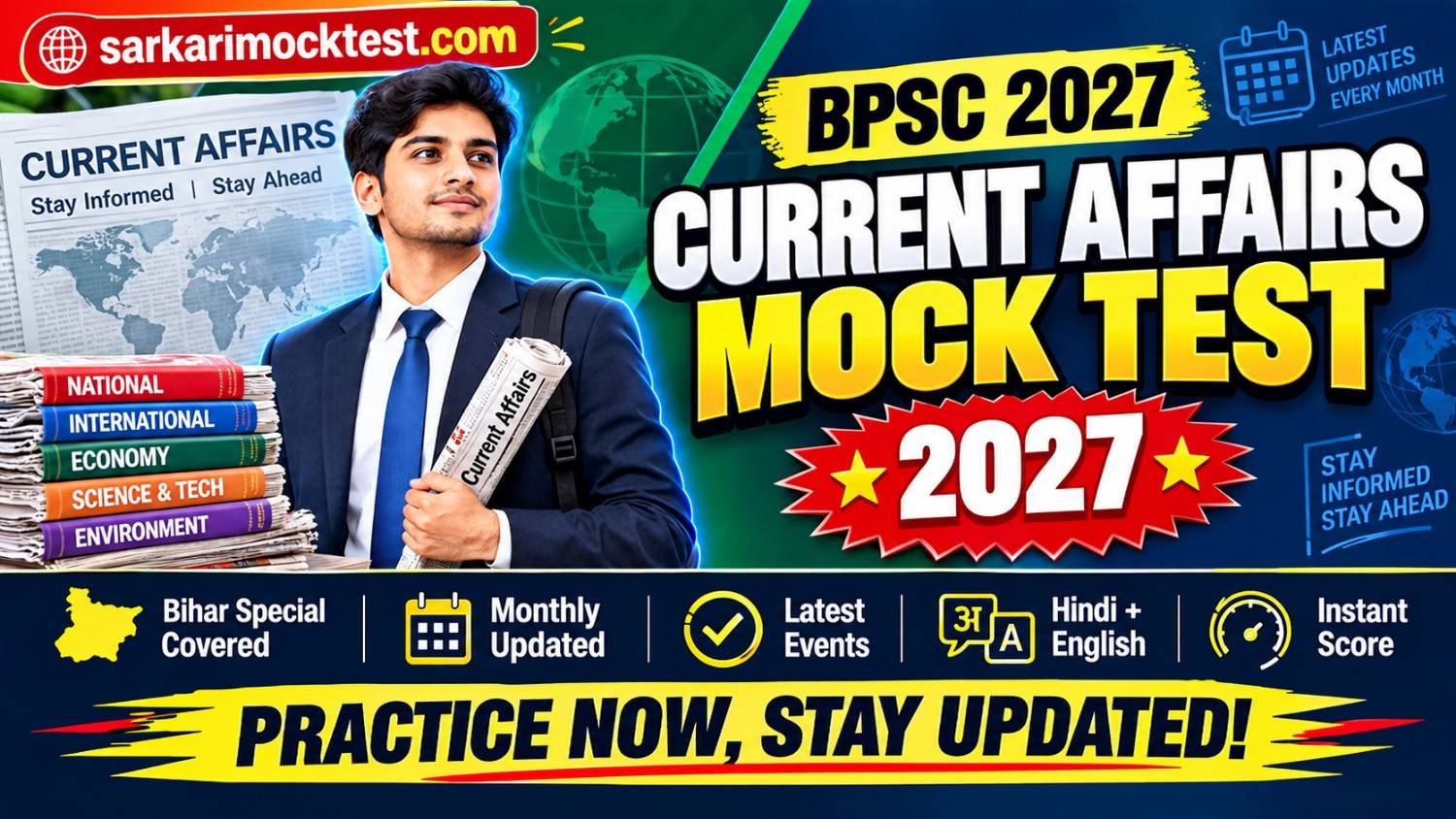 BPSC Current Affairs Mock Test 2027: Free Practice Sets