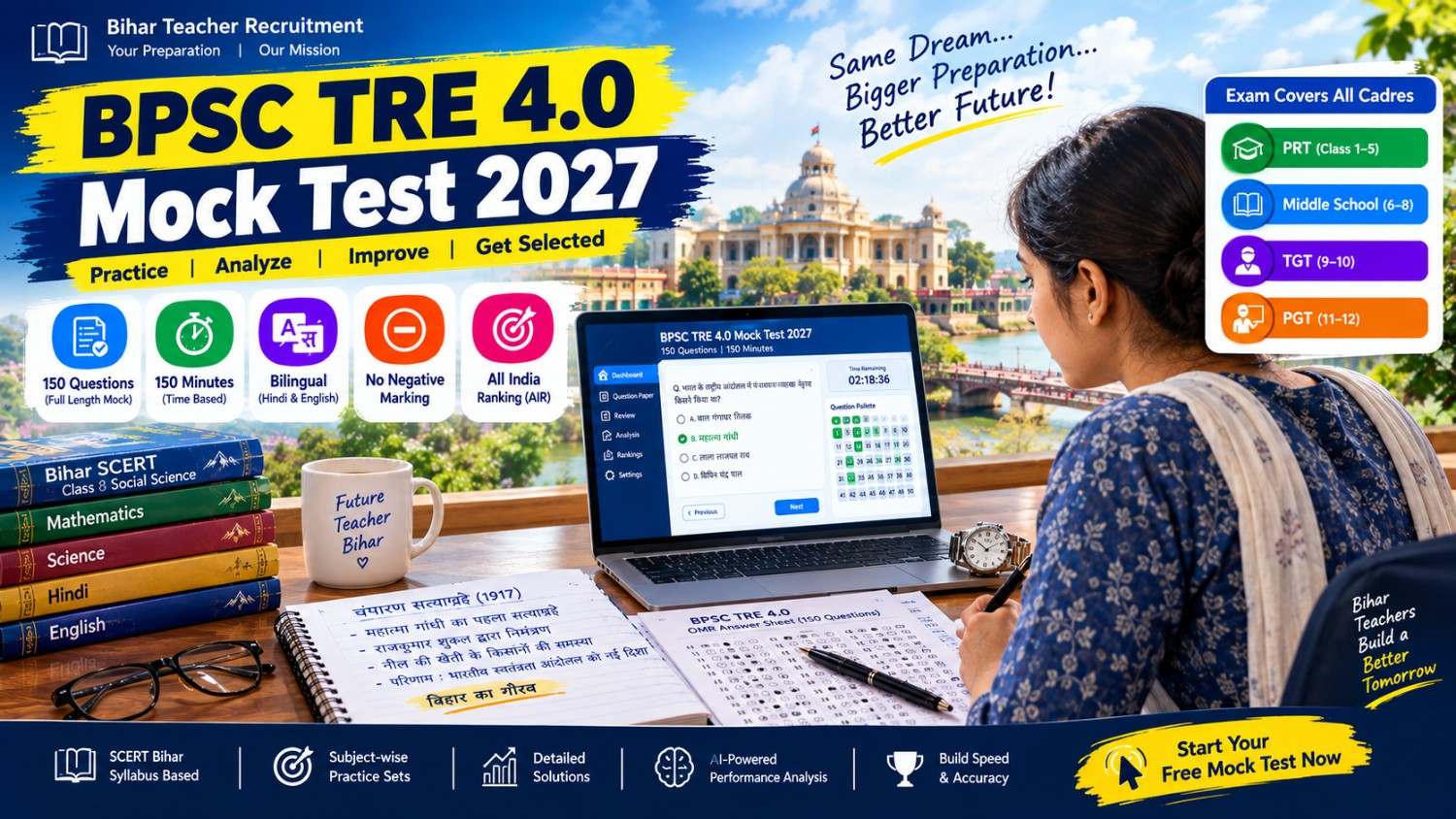 BPSC TRE 4.0 Mock Test 2027: Free Full Length Test Series