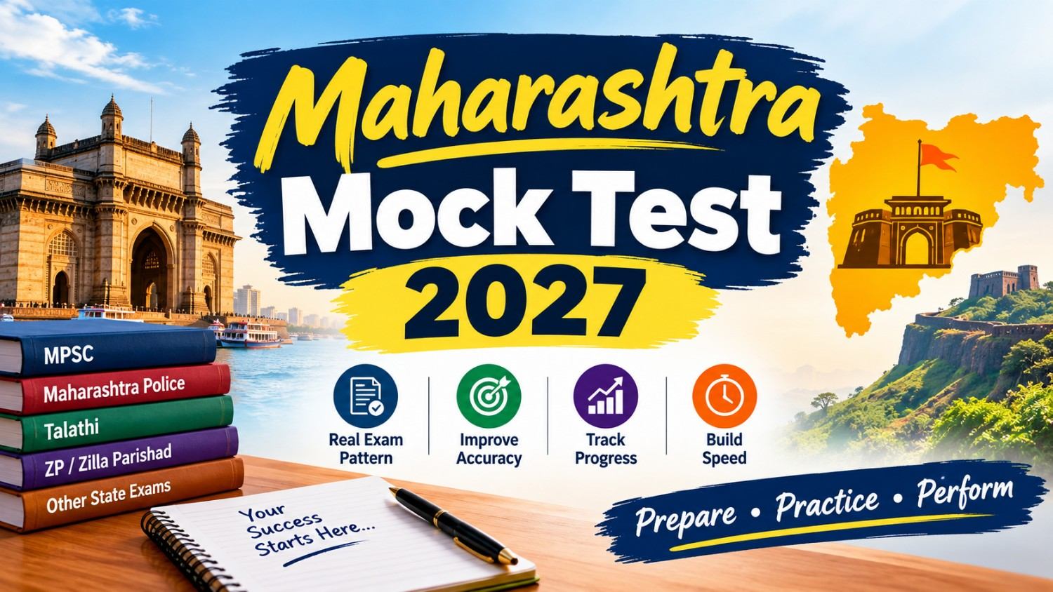 Maharashtra Mock Test 2027: Free MPSC & Police Series