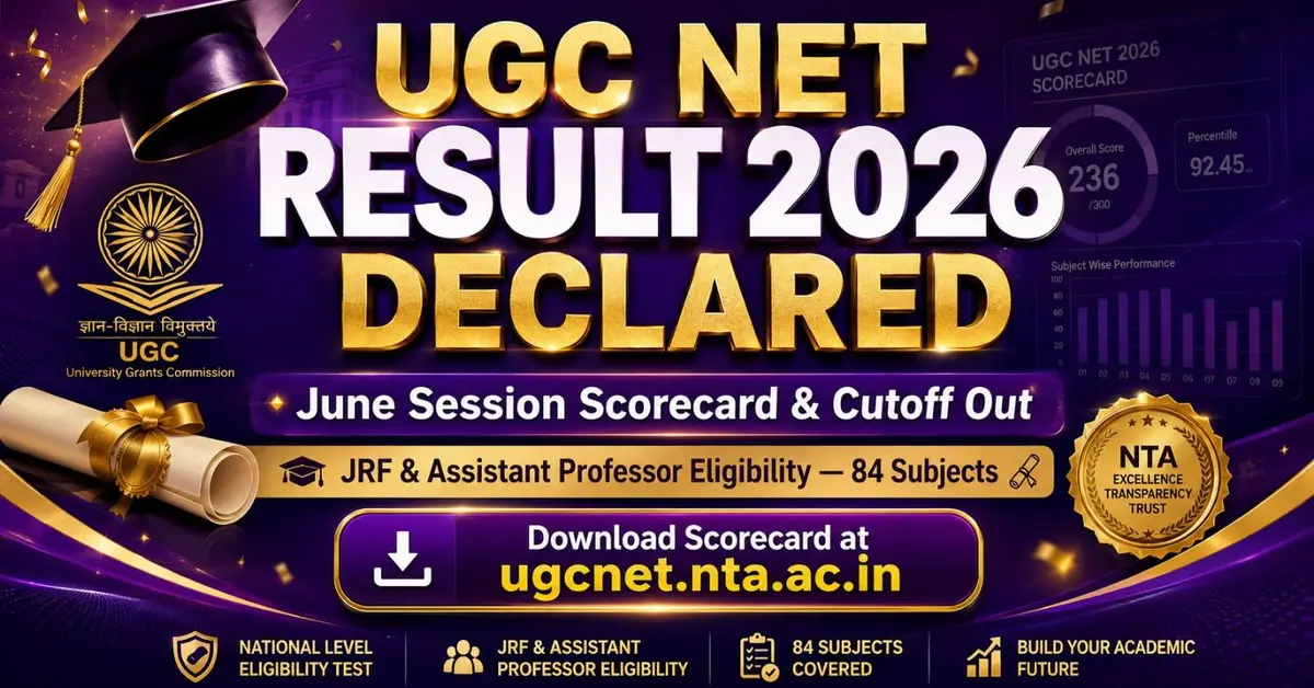 Percentile Worksheet.pdf UGC NET Result 2026 OUT: Scorecard, Cut Off & JRF List